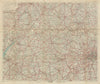 50 MILES ROUND OXFORD. Thames Valley, Cotswolds & Chilterns. BACON c1923 map