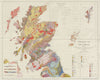 Geological map of Great Britain Sheet 1. North. Scotland 1966 old vintage