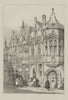 Kraenstrate Maline. Kraanstraat, Mechelen. Rare lithograph. PROUT c1830 print