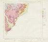 Woodbridge Felixstowe geological survey sheet 208+ Suffolk Coast Heaths 1967 map