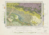 Lewes geological survey sheet 319 Sussex South Downs High Weald 1961 old map