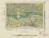 Brighton. Geological survey map. Sheet 318. Sussex Shoreham South Downs 1947