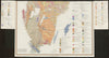 Karta över Sveriges Berggrund. Sweden Pre-quarternary rocks south sheet 1958 map