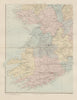 Ireland south-west Munster Kerry Limerick Cork Clare Limerick. STANFORD 1896 map