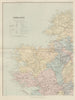 Ireland north-west. Connacht Mayo Galway Roscommon Leitrim. STANFORD 1896 map