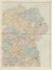 Ireland north-east Ulster Down Antrim Armagh Londonderry &c. STANFORD 1896 map