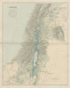 Palestine Holy Land Israel. Biblical & historical names. STANFORD 1896 old map