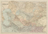 Central Asia. Trans-Caspian Aral Sea Khiva Bokhara Sirdaria STANFORD 1896 map