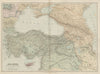 Asia Minor Caucasus & Black Sea. Turkey Syria Georgia Armenia. STANFORD 1896 map