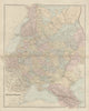 Russia & Poland. Caucasus. Republics krais oblasts railways. STANFORD 1896 map
