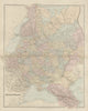 Russia & Poland. Caucasus. Republics krais oblasts railways. STANFORD 1896 map