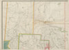 Timinskaming, Algoma & Sudbury districts, Ontario, Canada c1915 old map