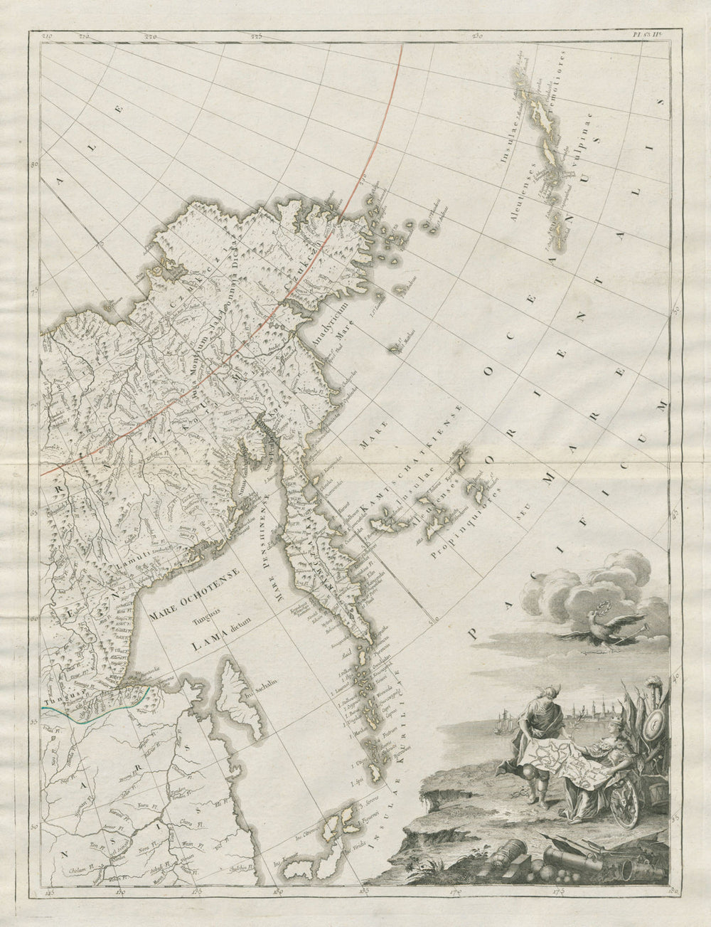 "Tabula Geographica… Imperii Russici" European Russia SANTINI/TRESKOT 1784 map