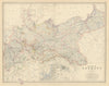 Empire of Germany (North). Berlin environs. Prussia. 50x60cm. JOHNSTON 1879 map