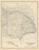 Austro-Hungarian Monarchy (East) Hungary Transylvania 50x60cm. JOHNSTON 1879 map