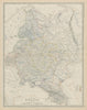 European Russia. Caucasus Baltic States Ukraine 50x60cm. JOHNSTON 1879 old map