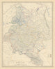 European Russia. Caucasus Baltic States Ukraine 50x60cm. JOHNSTON 1879 old map