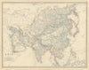 Asia. Arabia Persia Siam Burma India China Russia 50x60cm. JOHNSTON 1879 map