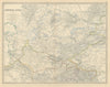 Central Asia. Russian/Eastern Turkestan 50x60cm. JOHNSTON 1879 old antique map