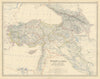 Turkey in Asia (Asia Minor) & Transcaucasia. Levant. 50x60cm. JOHNSTON 1879 map