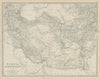 Persia and Afghanistan. Iran Beluchistan SW Asia. 50x60cm. JOHNSTON 1879 map