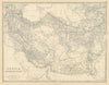 Persia and Afghanistan. Iran Beluchistan SW Asia. 50x60cm. JOHNSTON 1879 map