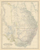 South Australia New South Wales Victoria Queensland 50x60cm. JOHNSTON 1879 map