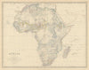 Africa pre Scramble. Nigritia Gando Sokoto Bornu. 50x60cm. JOHNSTON 1879 map