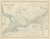 Dominion of Canada (West). Ontario Quebec. 50x60cm. JOHNSTON 1879 old map