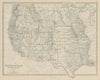 United States of North America (Western States). USA. 50x60cm. JOHNSTON 1879 map