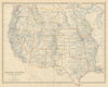 United States of North America (Western States). USA. 50x60cm. JOHNSTON 1879 map