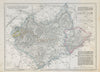 EAST MIDLANDS. Leicestershire & Rutlandshire. Railways Enclaves. DOWER c1863 map
