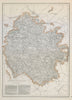 HEREFORDSHIRE. Antique county map. Showing exclaves & railways. WELLER c1865