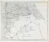 Yorkshire/Humber railway map. York Beverley Hull Doncaster Selby. COLLINS c1850