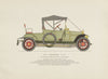 Vermorel 12/16 two-seater (1912) motor car print by George Oliver. France 1959