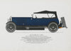 Sunbeam 3 litre (1926) sports car print by George Oliver. Wolverhampton 1967