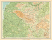EAST SOMERSET Bath Wells Mendip Hills Weston-super-Mare. LARGE 1939 old map