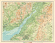 SEVERN ESTUARY Bristol Newport Monmouth Gloucester Stroud. LARGE 1939 old map