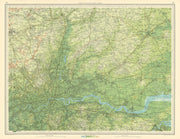 LONDON & SW ESSEX Gravesend Romford Chelmsford Hertford St Albans LARGE 1939 map