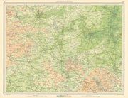 OUSE VALLEY Northampton Luton Buckingham Olney Bedford St Neots. LARGE 1939 map