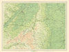 LINCOLNSHIRE FENS Newark-on-Trent Grantham Sleaford Spalding Notts 1939 map