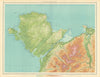 ANGLESEY SNOWDONIA NORTH Conwy Snowdon Bangor Llandudno Caernarvon 1939 map