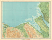 MERSEYSIDE DEESSIDE Liverpool Chester Rhyl Wirral Birkenhead Denbigh 1939 map