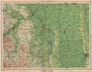 S YORKSHIRE/NW LINCOLNSHIRE Sheffield Lincoln Chesterfield Rotherham 1939 map
