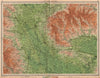 NORTH YORKSHIRE MOORS Ripon Northallerton Richmond Thirsk. LARGE 1939 old map