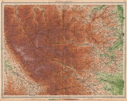 NORTH PENNINES Durham Appleby Consett Darlington Barnard Castle. LARGE 1939 map