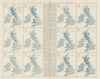British Isles. Monthly rainfall & air temperature. 61x55cm. STANFORD 1887 map