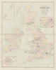 British Isles Parliamentary constituencies. Large 64x51cm. STANFORD 1904 map
