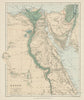Egypt. Nile valley Sinai Red Sea Gulf of Aqaba Sharm el-Sheik. STANFORD 1904 map