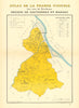 BORDEAUX VINS WINE MAP. Région de Sauternes et Barsac. LARMAT 1941 old
